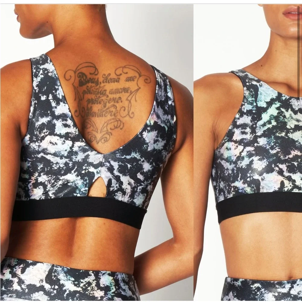 NEW • Heroine Sport • Women’s Reversible Sports Bra Silver Nova  Small - Picture 2 of 4